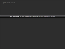 Tablet Screenshot of poruse.com